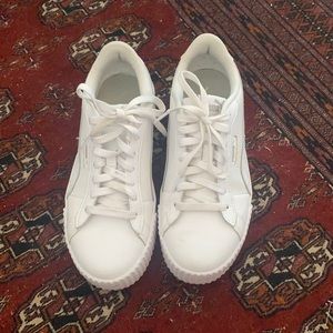 Platform White Puma Sneakers